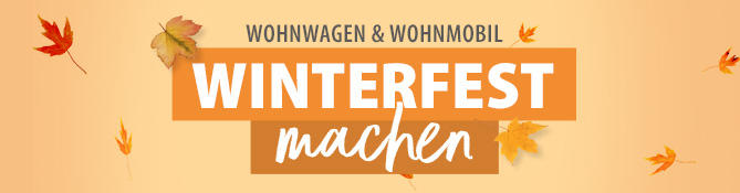 Farbenfrohes Winterfest-Banner mit Schriftzug und Schneeflocken