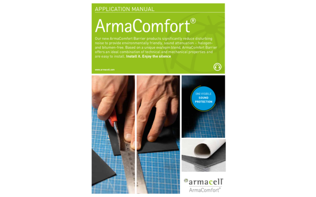 Armacell ArmaComfort Barrier Schallschutzmatte aus Aluminium 2m x 1m x 2mm