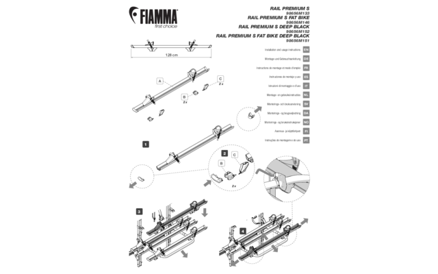 Kit de cuñas niveladoras Fiamma Level UP Premium