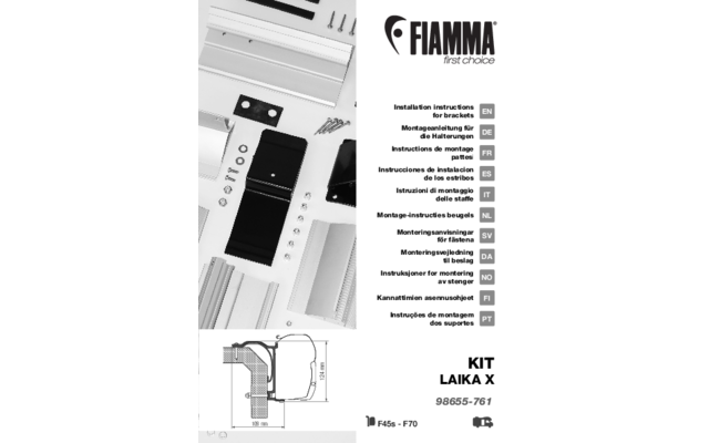 Fiamma Kit Laika X Markisenadapter für Fiamma F45