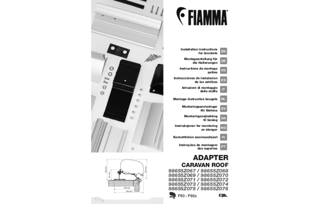 Fiamma Caravan Roof Markisenadapter für Fiamma F80/F65 320 cm