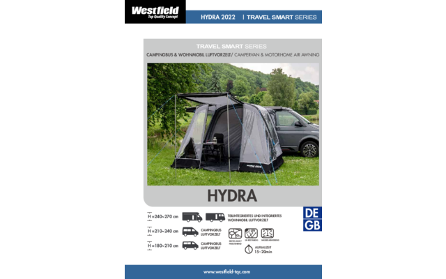 Westfield Hydra camera di compensazione staccabile 2 per tenda da sole
