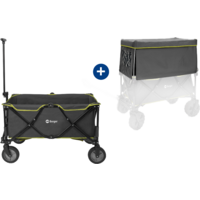 Berger Bollerwagen Grün Set 2-teilig mit passendem Sonnendach