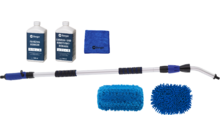 Berger Waschbürsten Set 4-teilig inkl. Mikrofasertuch, Fahrzeugreiniger & Caravanreiniger