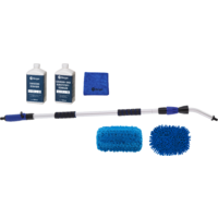 Berger Waschbürsten Set 6-teilig inkl. Mikrofasertuch, Fahrzeugreiniger & Caravanreiniger