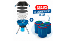 000375 - Campingaz Party Grill 400 CV Gasgrill inklusive CV 470 All Season Gaskartuschen 3er Set