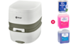 Berger Supreme Mobil WC Starter Set mit Campingtoilette, Toilettenpapier und Sanit&auml;rfl&uuml;ssigkeiten