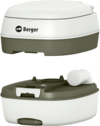 Berger Deluxe Mobil WC Starter Set mit Campingtoilette, Toilettenpapier und Sanit&auml;rfl&uuml;ssigkeiten