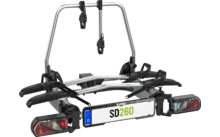 000735 - Eufab SD260 Kupplungs-Fahrradträger inklusive Erweiterungsschiene E-Bike geeignet für 3 Fahrräder 60 kg