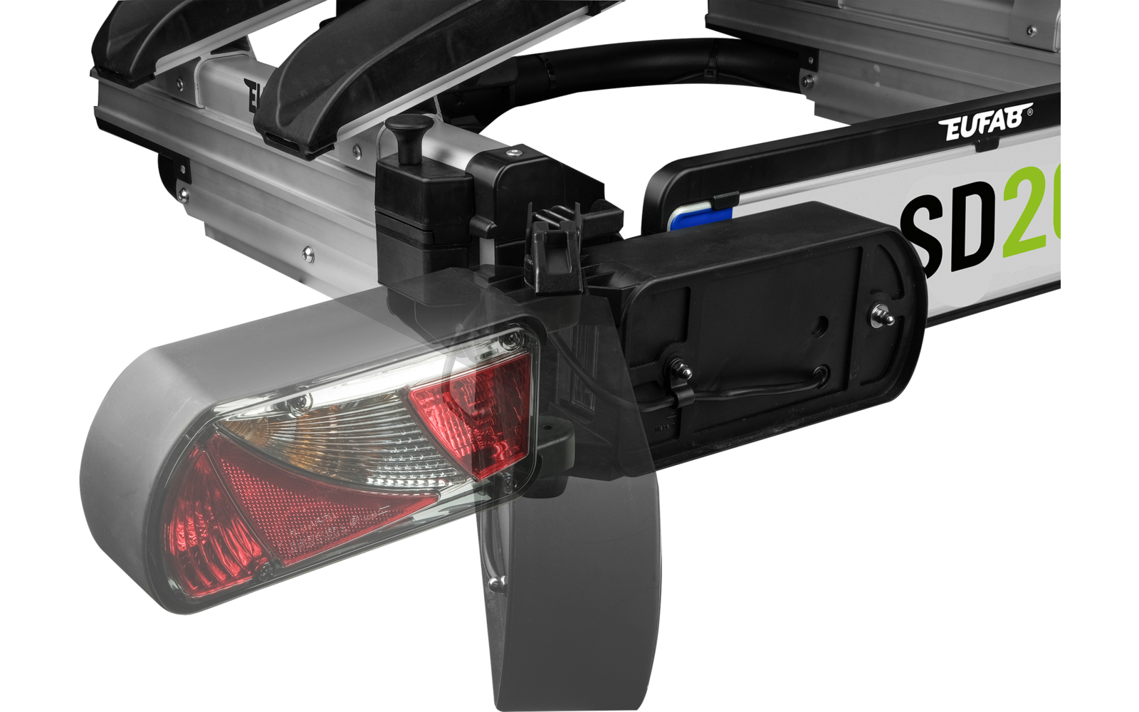 Produktbild Eufab SD260 Kupplungs-Fahrradtr&auml;ger inklusive Erweiterungsschiene E-Bike geeignet f&uuml;r 3 Fahrr&auml;der 60 kg 1