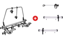 000745 - Thule Caravan Superb Deichsel Fahrradträger inklusive Erweiterungsschiene E-Bike geeignet für 3 Fahrräder 60 kg