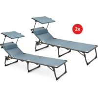 Berger Iseo Sonnenliege Blau 2er-Set