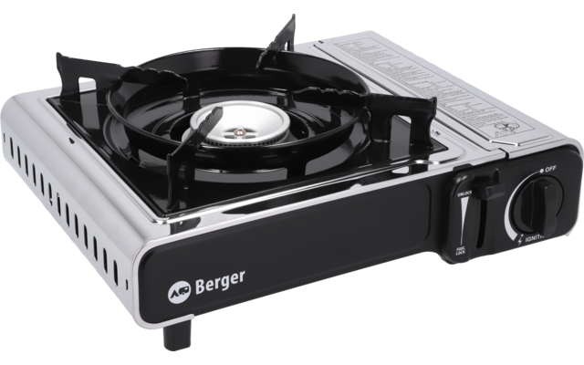 Produktbild Berger Stromboli Kartuschenkocher 2,2 kW mit Koffer inkl. 4 x 227 g Enders Gaskartuschen 1