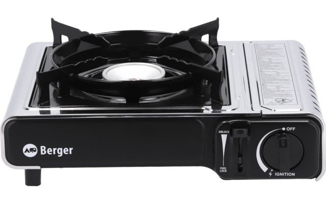 Produktbild Berger Stromboli Kartuschenkocher 2,2 kW mit Koffer inkl. 4 x 227 g Enders Gaskartuschen 1