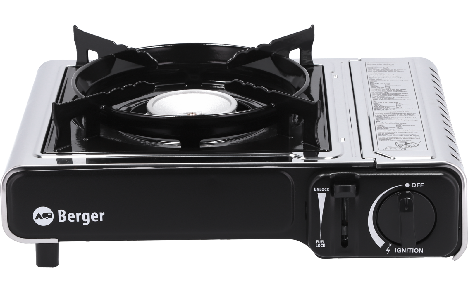 Produktbild Berger Stromboli Kartuschenkocher 2,2 kW mit Koffer inkl. 4 x 227 g Enders Gaskartuschen 1