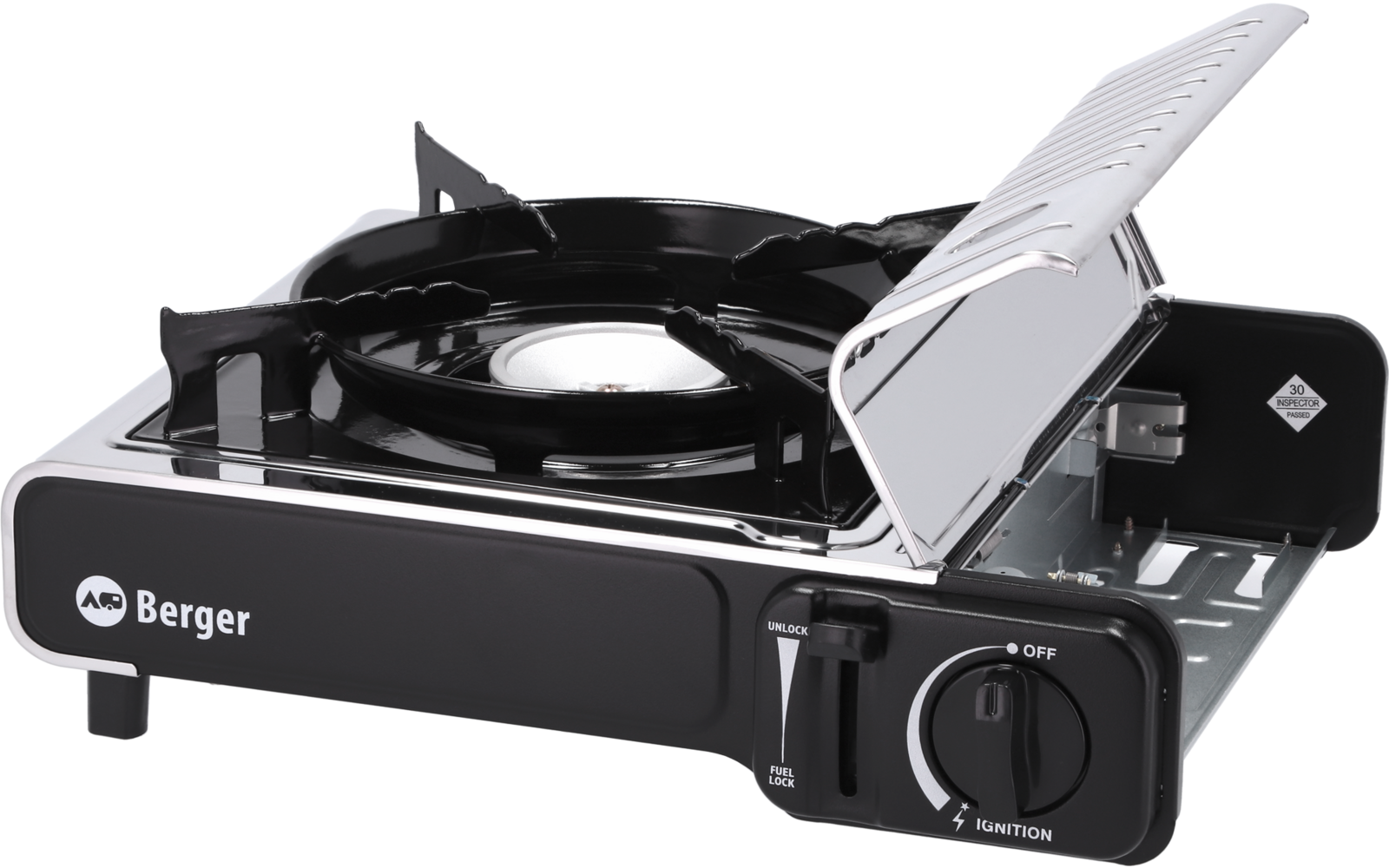 Produktbild Berger Stromboli Kartuschenkocher 2,2 kW mit Koffer inkl. 4 x 227 g Enders Gaskartuschen 1