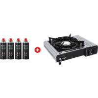 Cocedor de cartucho Berger Stromboli 2,2 kW con malet&iacute;n incl. 4 cartuchos de gas Enders de 227 g