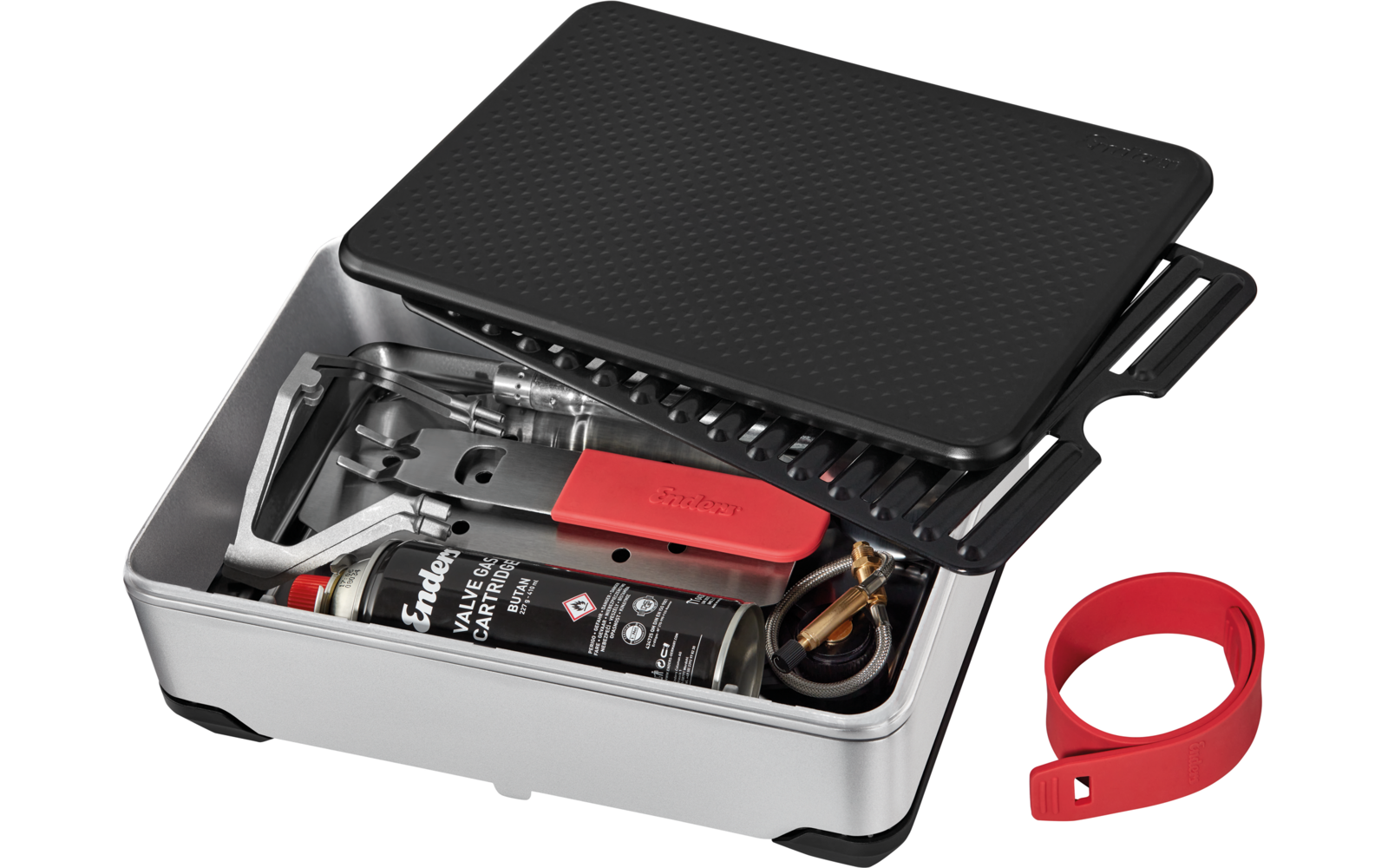 Produktbild Enders Pace 2in1 Gaskocher / Gasgrill 2,3 kW inkl. 4 x 227 g Gaskartuschen 1