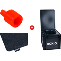 Boxio Toilet Trenntoilette im Euroboxformat inkl. Plug und Sitzkissen