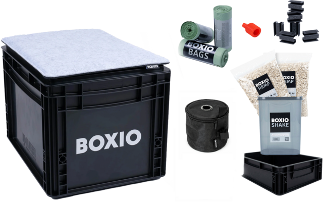 Produktbild Boxio Toilet Max Plus Set Trenntoilette Komplettset inkl. Sitzkissen und Toilettenpapierhalter 1