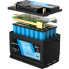 Kleine productafbeelding Berger Titanium 2.0 Rangierhilfe halbautomatisch Anthrazit + LiFePO4 Lithium Batterie Eco 100 Ah 12 V im Set 1