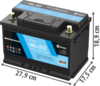 Berger Titanium Rangierhilfe halbautomatisch Anthrazit + LiFePO4 Lithium Batterie Eco 100 Ah 12 V im Set