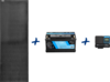 Berger LiFePO4 Lithium Batterie 120 Ah 12 V mit Bluetooth + Berger SX PRO MPPT-Solarladeregler 20 A + PX150 starres Solarpanel 150 W im Set