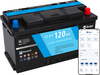 Berger LiFePO4 Lithium Batterie 120 Ah 12 V mit Bluetooth + Berger SX PRO MPPT-Solarladeregler 20 A + PX150 starres Solarpanel 150 W im Set