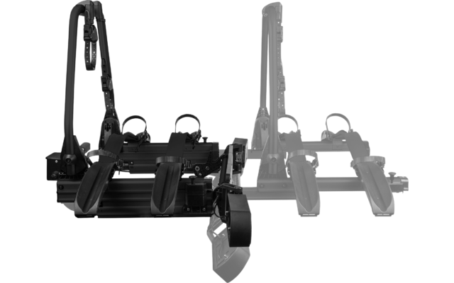 Produktbild Eufab SD260 Fl&uuml;gelt&uuml;r Kupplungs-Fahrradtr&auml;ger inkl. Erweiterungsschiene f&uuml;r 3 Fahrr&auml;der E-Bike geeignet schwarz 1