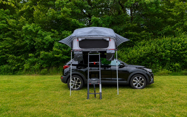 Produktbild Berger SkyLodge 160 Klapp-Dachzelt f&uuml;r 2-3 Personen + K&uuml;chenbox Santiago SET 1