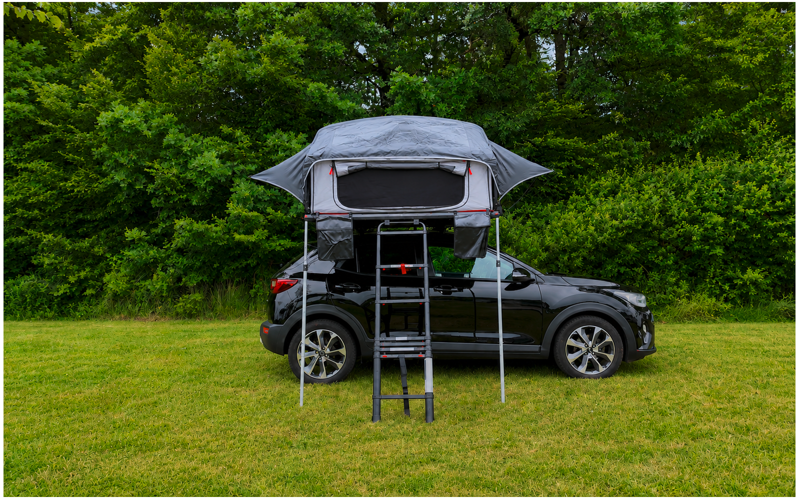 Produktbild Berger SkyLodge 160 Klapp-Dachzelt f&uuml;r 2-3 Personen + K&uuml;chenbox Santiago SET 1