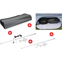 Dometic-voortentaccessoireset Rally 330 met tapijt, opbergvak en SabreLink 150 LED-verlichting
