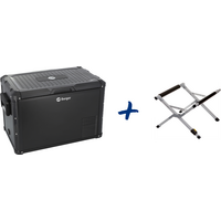 Glaci&egrave;re &agrave; compresseur Berger MCX 45 12 V, 24 V, 230 V, 45 litres + support pour glaci&egrave;re Berger (ensemble)