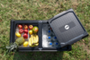 Berger MCX 75 Kompressor K&uuml;hlbox Dual Zone 12V 24V 230V 75 Liter + Berger K&uuml;hlboxst&auml;nder im Set