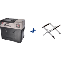 Berger B50-T Compressor Cooler with Casters, 12V, 24V, 230V, 49 Liters + Berger Cooler Stand, Sold as a Set