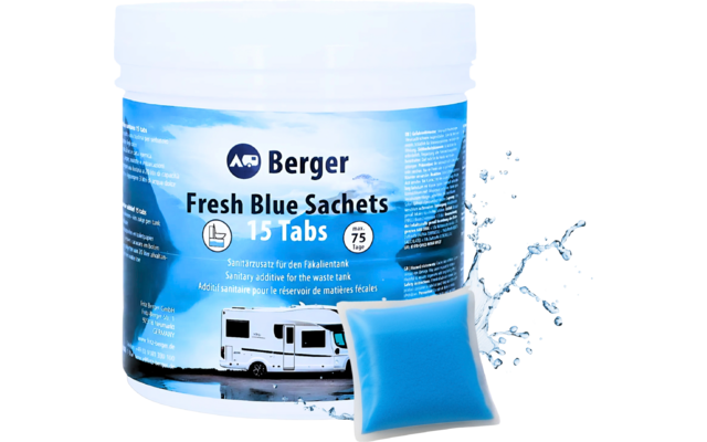 Produktbild Berger 2+1 Sanit&auml;r Set inkl. Fresh Blue Sachets + WC Soft Toilettenpapier 1