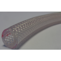 Manguera de agua transparente de PVC Fawo con inserci&oacute;n de tejido &oslash; 10 mm