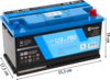 Berger LiFePO4 Lithium Batterie Pro 120 Ah 12V mit Bluetooth & Heizung