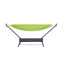 Hamac portable (Gris Arcan, Vert Natura) Travel Bed QNUX