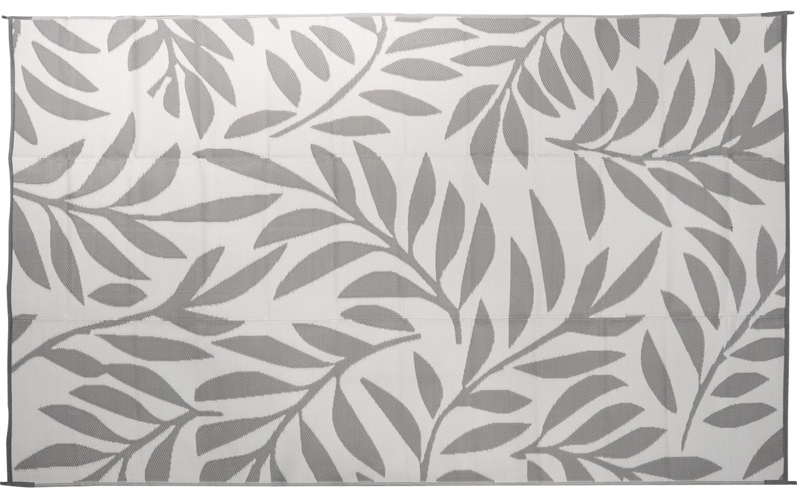 Rechteckige Fläche mit grauem Blattmuster auf hellem Hintergrund