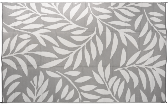 Rechteckiges, flaches Objekt mit hellgrauem Hintergrund und weißen, überlappenden Blattformen in einem organischen Muster