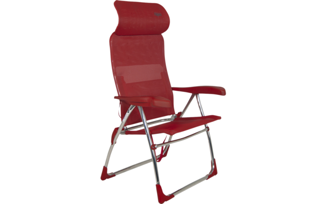 Chaise de plage compacte Crespo AL 206 rouge