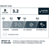 Etikett mit Schriftzug 'PROLITE™ PLUS', links ein Kasten 'R VALUE' und große Zahl '3.2', rechts ein Kasten mit Häkchen und 'ASTM F3340-18'. Darunter eine horizontale Leiste mit vier Segmenten: Sonne mit Beschriftung 'SUMMER', Blume mit '3-SEASON', Ah