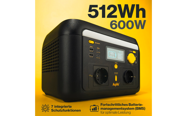 Produktbild Aqiila Powerbird S600V2 Powerstation 600 W 512 Wh 1