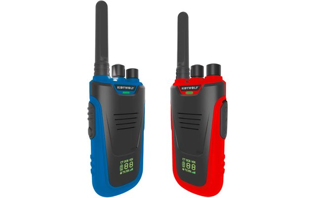 Product image Kidywolf Kidytalk Walkie-Talkies mit Taschenlampe 2 St&uuml;ck blau und rot 1