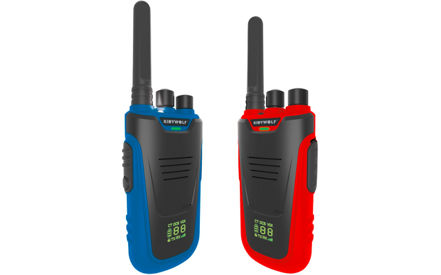Produktbild Kidywolf Kidytalk Walkie-Talkies mit Taschenlampe 2 St&uuml;ck blau und rot 1