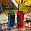 Kleines Produktbild Kidywolf Kidytalk Walkie-Talkies mit Taschenlampe 2 St&uuml;ck blau und rot 1