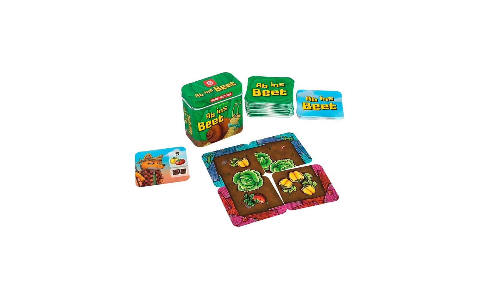 Product afbeelding Game Factory Ab ins Beet Kartenspiel f&uuml;r 2-5 Spieler ab 8 Jahren 1