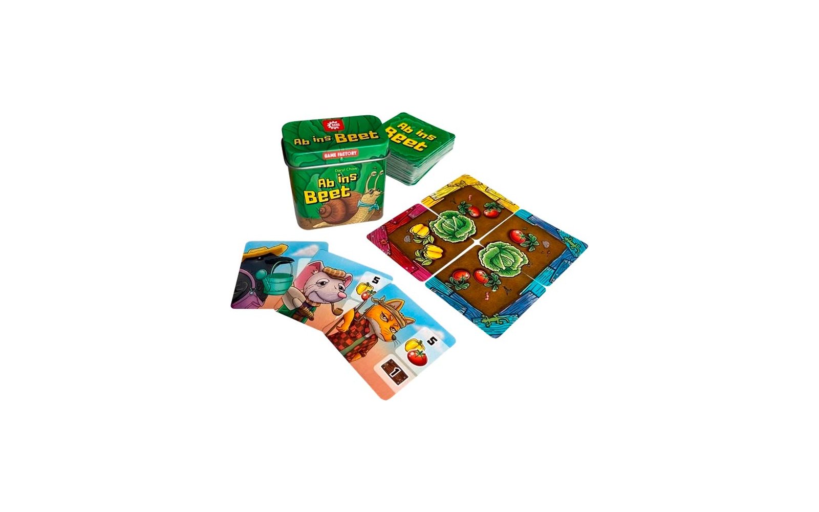 Product afbeelding Game Factory Ab ins Beet Kartenspiel f&uuml;r 2-5 Spieler ab 8 Jahren 1