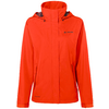 Veste imperméable rouge avec capuche et fermeture éclair